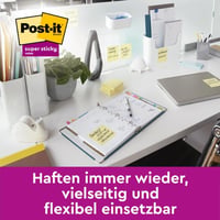 Samolepiace bločky Post-it Super Sticky, 47,6x47,6 mm, žlté – 12 bločkov x 90 listov 8