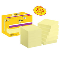 Samolepiace bločky Post-it Super Sticky, 47,6x47,6 mm, žlté – 12 bločkov x 90 listov 2