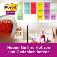 Samolepiace bločky Post-it Super Sticky Soulful – 76 x 76 mm, 6 blokov, 90 listov/blok 6