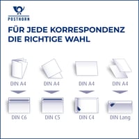 Plicuri Posthorn C5, 90 g/m² - Set de 500 bucăți pentru corespondență de birou și afaceri 4