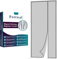 Pottwal Mágneses Szúnyogháló Ajtó 70x210cm Automatikus Zárással Szürke 1