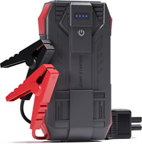 Povasee 6000A 12V autóindító power bank ugrókábelekkel, LED, 2 USB kimenet, fekete piros, benzin 10L, dízel 8L 1
