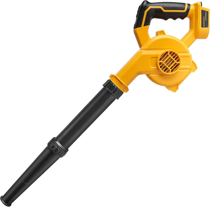 Powarobor Akkumulátoros Lombfúvó Dewalt 18V Akkuhoz, Kompakt Elektromos Fúvó Kert Udvar Takarításhoz, Hó Levél Eltávolítás