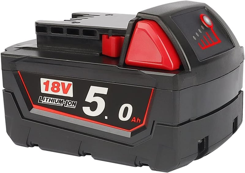 Powarobor M18B5 csereakkumulátor Milwaukee M18-hoz - 18V 5.0Ah