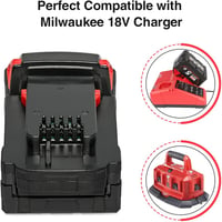 Powarobor M18B5 csereakkumulátor Milwaukee M18-hoz - 18V 5.0Ah 5