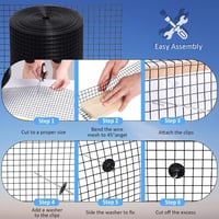 Poweka Napelem Madárvédelem 20x30m PVC Háló Galambriasztó 70 Rozsdamentes Rögzítéssel 4