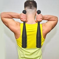 POWER GUIDANCE Acél Macebell Edzőbuzogány 10 kg - Otthoni és Edzőtermi Funkcionális Tréninghez, Masszázshoz és Rehabilitációhoz, Fekete 8