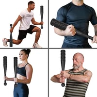 POWER GUIDANCE Acél Macebell Edzőbuzogány 10 kg - Otthoni és Edzőtermi Funkcionális Tréninghez, Masszázshoz és Rehabilitációhoz, Fekete 7