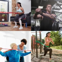 POWER GUIDANCE Ellenállás Gumiszalag Szett 5db - Edzőszalag Erőnléti Edzéshez 10-170lbs - Fitness Gumikötél Hordtáskával - 5Set(Amarill+Rojo++Pure+Verde) 5