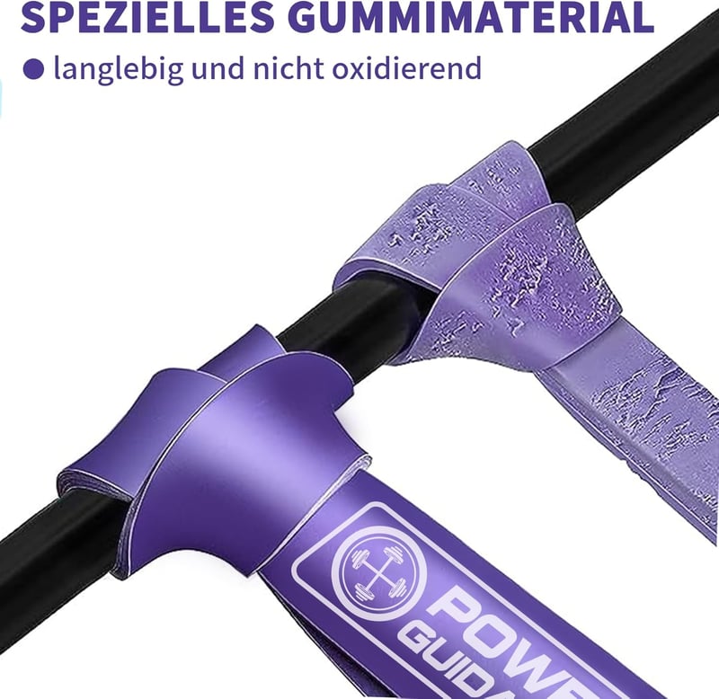 POWER GUIDANCE Ellenállás Gumiszalag Szett 5db - Edzőszalag Erőnléti Edzéshez 10-170lbs - Fitness Gumikötél Hordtáskával - 5Set(Amarill+Rojo++Pure+Verde)
