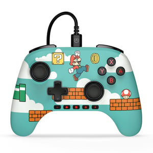 PowerA Advantage žičani kontroler za Nintendo Switch 2 - Mario izdanje, službeno licenciran, Hall efekt, programabilni gumbi, C-gumb, ugrađena kontrola zvuka