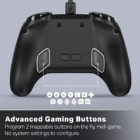 Controller cu fir PowerA Advantage pentru Nintendo Switch 2 - Negru, Efect Hall, butoane mapabile, buton C, control audio integrat, licențiat oficial 4
