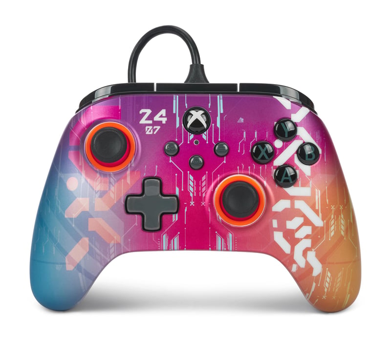 Káblový ovládač PowerA Advantage pre Xbox Series X|S – dizajn Cyber Style