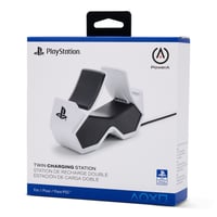 Nabíjacia stanica PowerA Dual Charging Station pre bezdrôtové ovládače PS5 DualSense, súčasné nabíjanie 2 ovládačov, sivo-čierna, Sony PlayStation 9