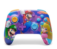 PowerA Enhanced Wireless Controller Nintendo Switch Mario Splash, 30 órás játékidő - Color Splash Heroes, Wireless Enhanced 1