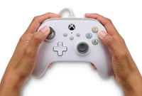 PowerA vezetékes kontroller Xbox Series X és S, Xbox One és Windows 10 és 11, fehér játékvezérlő, hivatalosan licencelt 2