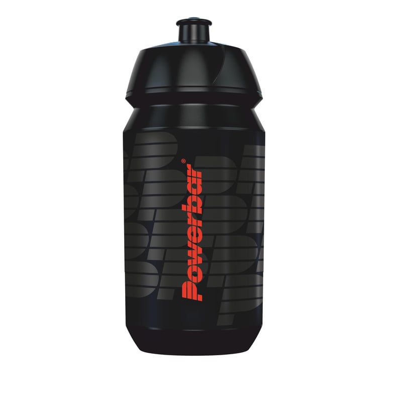Športová fľaša Powerbar Black Line 500 ml – nepriepustná, vhodná do umývačky riadu, bez BPA – čierna/červená
