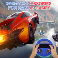 PowerLead Nintendo Wii kormány, 2 db versenykormány Mario Kart játékhoz, vezeték nélküli 360 fokos irányítás, piros/kék, ergonomikus kialakí 7