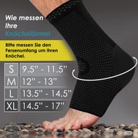 POWERLIX Protecție pentru gleznă 2 buc., Suport profesional pentru gleznă, Șosetă compresivă pentru fasciită plantară, artrită, dureri articulare, Negru, Mărimea M 4