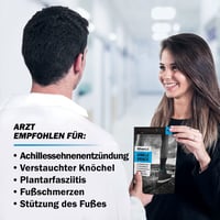 POWERLIX Protecție pentru gleznă 2 buc., Suport profesional pentru gleznă, Șosetă compresivă pentru fasciită plantară, artrită, dureri articulare, Negru, Mărimea M 5