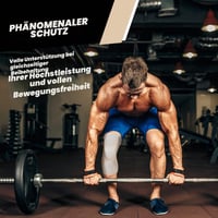 POWERLIX Kompresná bandáž na koleno pre ženy a mužov, na meniskus, artritídu, ACL, beh, basketbal, šport, béžová, veľkosť XXL 5