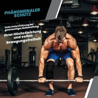 Kompresný návlek na koleno POWERLIX – veľkosť XXL, čierny – na meniskus, artritídu, ACL, beh, šport, vzpieranie, volejbal 4