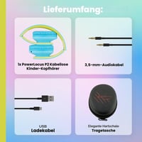 Detské Bluetooth slúchadlá PowerLocus s mikrofónom a obmedzením hlasitosti na 85 dB 8