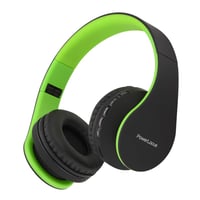 Bluetooth slúchadlá PowerLocus P1 s mikrofónom, skladacie stereo slúchadlá s funkciou Micro SD a FM rádia, pre telefón, PC a tablet 1