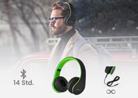 Bluetooth slúchadlá PowerLocus P1 s mikrofónom, skladacie stereo slúchadlá s funkciou Micro SD a FM rádia, pre telefón, PC a tablet 3