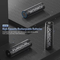 POWEROWL AA Újratölthető Elemek 8db - 2800 mAh Nagy Kapacitású Ni-MH Akkumulátor 1200 Töltési Ciklussal Távirányítókhoz, Játékokhoz, Lámpákh 2