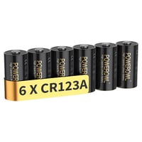 POWEROWL CR123A Litijeva Baterija 3V - Paket od 6 Komada, 1300 mAh Velikog Kapaciteta Dugotrajna Baterija za Kamere, Svjetiljke, Alarme 1