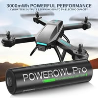 POWEROWL Lithium AA akkumulátor 8db töltővel 3000mWh 1.5V 5