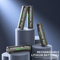 POWEROWL Lithium AA akkumulátor 8db töltővel 3000mWh 1.5V 7