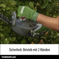 Elektrické nožnice na živý plot POWERPLUS POWEG40100, 550 W, s lištou 560 mm a rozstupom zubov 16 mm, záhradný strihač na kríky a živé ploty 2