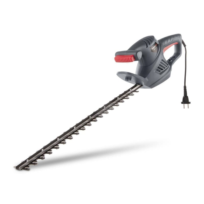 Elektrické nožnice na živý plot POWERPLUS POWEG40100, 550 W, s lištou 560 mm a rozstupom zubov 16 mm, záhradný strihač na kríky a živé ploty