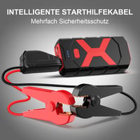 POWKEY 2000A Autó Indítóakkumulátor, 20000 mAh, Benzin Dízel Booster Power Bank LED USB Piros 4