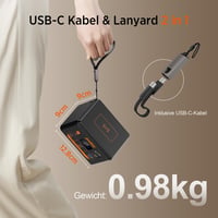Prenosná nabíjacia stanica Powkey S99 30000 mAh 96 Wh LiFePO4 100 W USB-C LED – chybná, na náhradné diely: Na nič nereaguje (stav: pozri 2. obrázok) 8