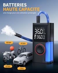 Powools Vezeték Nélküli Autó Gumiabroncs Pumpa 150 PSI LED Világítással 3