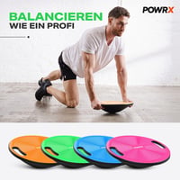 POWRX 40 cm-es egyensúlyozó tábla fogantyúval, zöld - terápiás balanszozó korong 5