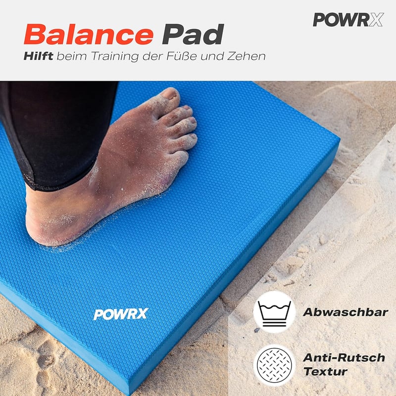 POWRX Balance Pad 40x34x5cm egyensúly és stabilitás tréning párnával