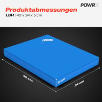 POWRX Balance Pad 40x34x5cm egyensúly és stabilitás tréning párnával 4