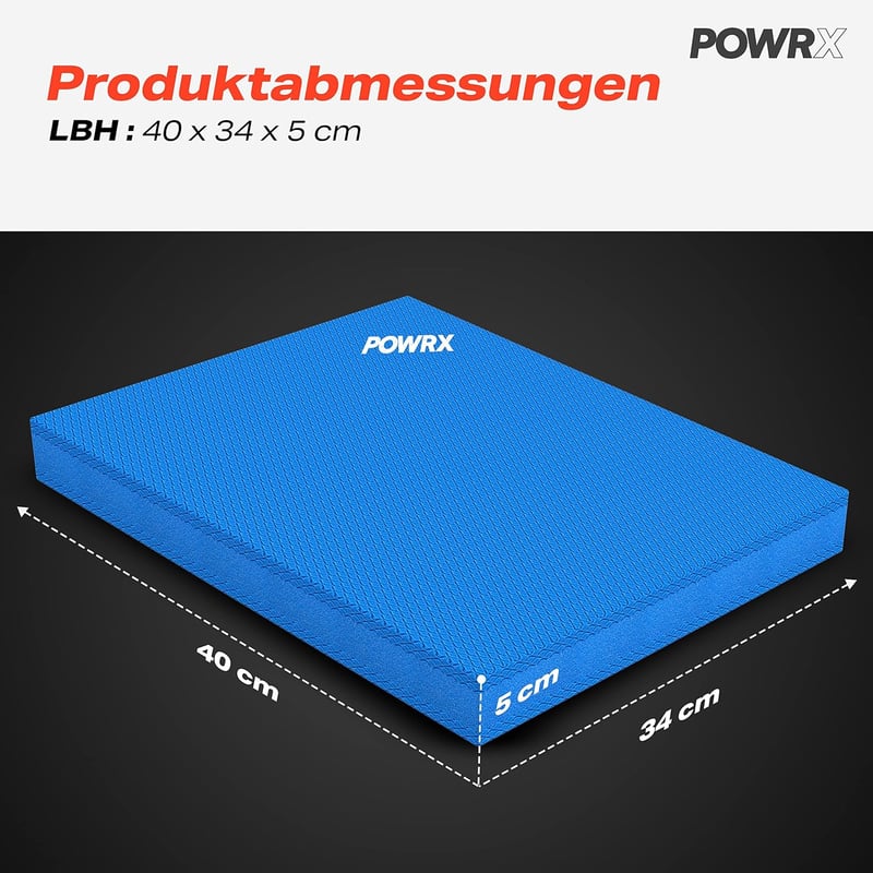 POWRX Balance Pad 40x34x5cm egyensúly és stabilitás tréning párnával