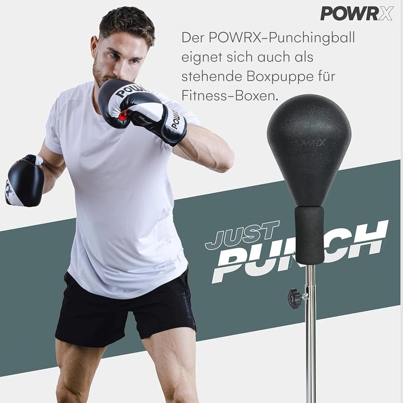 POWRX Magasságállítható Boxzsák Állvány - Otthoni és Stúdió Edzéshez