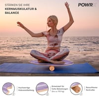 POWRX Surf Balance Board fa egyensúlyozó deszkasíkkal, koordinációs edzéshez 2