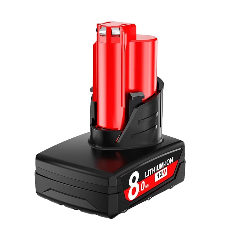 Acumulator de schimb Li-ion POWTREE 12V 8,0Ah pentru dispozitive Milwaukee M12 XC – 48-11-2401 48-11-2402 48-11-2411 48-11-2420 48-11-2440