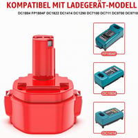 Set 2 acumulatori de schimb Powtree 14,4V 5000mAh NI-MH compatibili cu PA14 1420 1422 1433 1434 1435 1435F 193060-0 192600-1 193062-6 5
