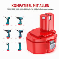 Set 2 acumulatori de schimb Powtree 14,4V 5000mAh NI-MH compatibili cu PA14 1420 1422 1433 1434 1435 1435F 193060-0 192600-1 193062-6 4