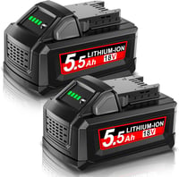 Powtree 2x 18V 5.5Ah Milwaukee M18 Akkumulátor Csere Kompatibilis 1