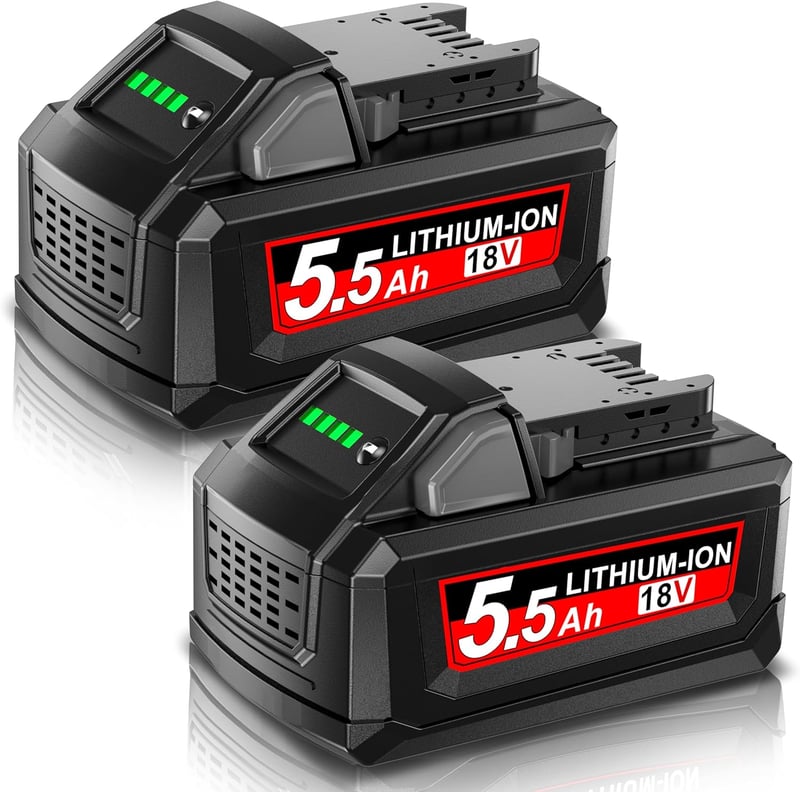 Powtree 2x 18V 5.5Ah Milwaukee M18 Akkumulátor Csere Kompatibilis