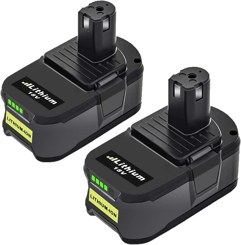 Powtree 2x 18V 5500mAh Ryobi ONE+ Akkumulátor LED kijelzővel